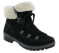 Merrell Emery Dentelle Chaud Doublé Polaire Femmes Bottine Marche Bottes Noir