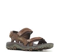 Merrell Huntington Sandales en cuir pour homme, terre, 43 EU