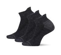 Merrell Men's and Women's Recycled Everyday Half Cushion Low Cut Tab Socks-3 Pairs-Breathable Hiking Chaussette, Noir chiné, SM/MD (US 5-8.5, 5-9.5) (Lot de 3) Homme
