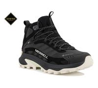 Merrell - Chaussures de randonnée journée GORE-TEX - Moab Speed 2 Mid Gtx Black W pour Femme - Taille 39 - Noir Noir 39
