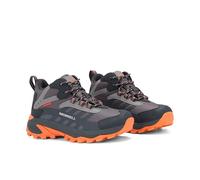 Merrell Moab Speed 2 Mid Waterproof, Gris fumé/orange, 3 Wide Little Kid