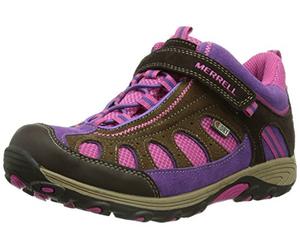 Merrell Spruzzi Wtpf Kids, Bottes de pluie fille - Multicolore - Mehrfarbig (BRN/PNK), 37 EU