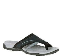 Merrell Terran Post Ii, Sandales Bout Ouvert Femme, Noir (noir), 38 EU