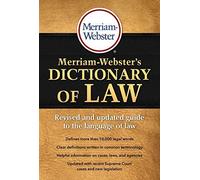 Merriam-Webster's Dictionary Of Law