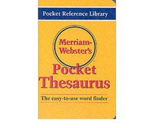 [(Merriam Webster's Pocket Thesaurus)] [Author: Merriam Webster] published on (June, 2002)