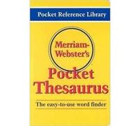 Merriam Websters Pocket Thesaurus by Merriam Webster