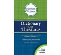 MerriamWebsters Dictionary and Thesaurus by MerriamWebster MerriamWebster (Auteur)