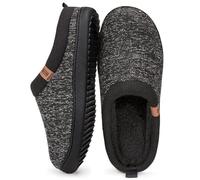 MERRIMAC Pantoufles classiques confortables en mousse à mémoire de forme pour homme Terre noire,41-42 EU