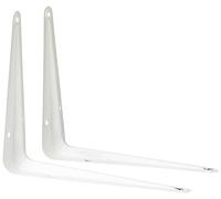 Merriway BH06750 Bulk Hardware London Support mural en acier Blanc 15,2 x 12,7 cm