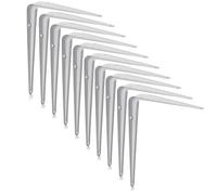 Merriway BH06752 Bulk Hardware London Support mural en acier Blanc 25,4 x 20,3 cm