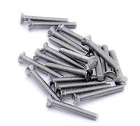 Merriway BH06937 Bulk Hardware Lot de 20 vis à tête fraisée en acier inoxydable 316 A4 Argenté
