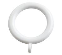 Merriway BH07017 Lot de 24 anneaux de tringle à rideaux en plastique Blanc 35 mm/OD 42 mm