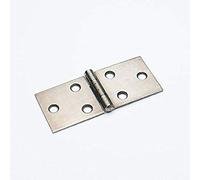 Merriway BH07038 Bulk Hardware Lot de 2 charnières en acier plaqué zinc Argenté 50 mm