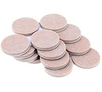 Merriway BH07072 Bulk Hardware Lot de 48 patins de meubles en feutre autocollants Beige Diamètre 25 mm