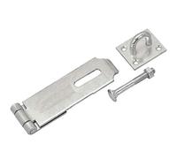 Merriway BH07249 Loquet de sécurité et agrafe en acier galvanisé très résistant 230 x 58 mm Argenté