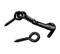 Merriway BH07626 Crochet et œillet pour barrière de sécurité Noir 2,1/2"