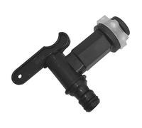 Merriway BH08197 Lot de 2 robinets et écrous pour citerne d'eau Noir