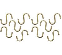 Merriway Bulk Hardware BH02260 Paquet de 5 Crochets de boucher en S laiton 75 mm