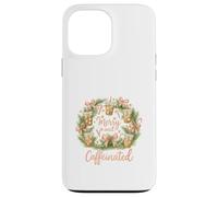 Merry and Caffeinated Christmas Iced Coffee Wreath Coque pour iPhone 13 Pro Max