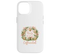 Merry and Caffeinated Christmas Iced Coffee Wreath Coque pour iPhone 14