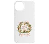 Merry and Caffeinated Christmas Iced Coffee Wreath Coque pour iPhone 14 Plus