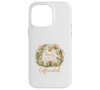 Merry and Caffeinated Christmas Iced Coffee Wreath Coque pour iPhone 14 Pro Max