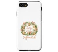 Merry and Caffeinated Christmas Iced Coffee Wreath Coque pour iPhone SE (2020) / 7/8