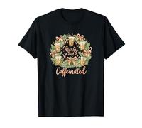 Merry and Caffeinated Christmas Iced Coffee Wreath T-Shirt