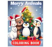 Merry Animals: A Christmas Coloring Book