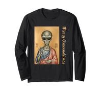 Merry Anunnakimas Alien Christmas Ancient Astronaute Holiday Manche Longue