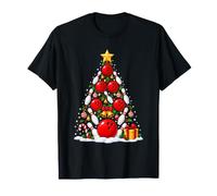 Merry Bowling Épingles de Noël Boules et Ornements Art T-Shirt