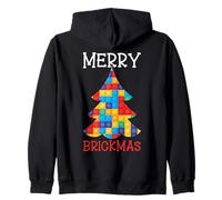 Merry Brickmas Brique de Construction Maître de Noël Sweat à Capuche