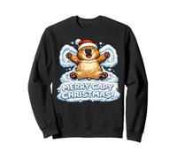 Merry Capy Christmas ! Capybara Snow Angel Adorable garçon Fille Sweatshirt