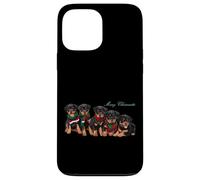 Merry Chrismutts Carte de vœux pour la Famille Motif Chien Coque pour iPhone 13 Pro Max