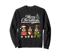 Merry Christmas Australian Shepherd Reindeer Elf Santa Squad Sweatshirt