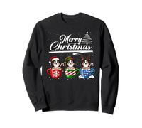 Merry Christmas Bernese Mountain Dog Reindeer Elf Santa Sweatshirt