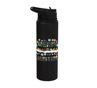 Merry Christmas Bloc de construction de briques Maître Builder Stainless Steel Insulated Water Bottle