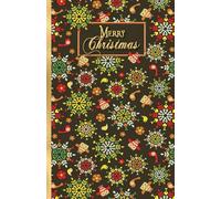 Merry Christmas: carnet de dessin noel - format A5 - 100 pages blanches - couverture souple - pour dessiner, écrire ou faire des croquis