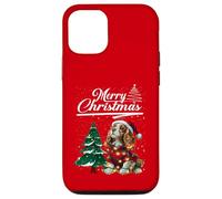 Merry Christmas Cavalier King Charles Spaniel Santa Hat Xmas Coque pour iPhone 12/12 Pro