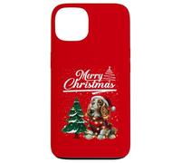 Merry Christmas Cavalier King Charles Spaniel Santa Hat Xmas Coque pour iPhone 13
