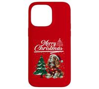 Merry Christmas Cavalier King Charles Spaniel Santa Hat Xmas Coque pour iPhone 14 Pro Max