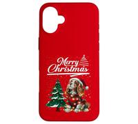 Merry Christmas Cavalier King Charles Spaniel Santa Hat Xmas Coque pour iPhone 16 Plus
