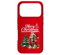 Merry Christmas Cavalier King Charles Spaniel Santa Hat Xmas Coque pour iPhone 17 Pro