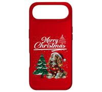 Merry Christmas Cavalier King Charles Spaniel Santa Hat Xmas Coque pour iPhone Air