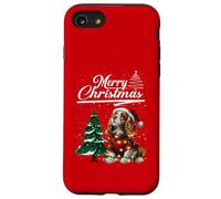 Merry Christmas Cavalier King Charles Spaniel Santa Hat Xmas Coque pour iPhone SE (2020) / 7/8