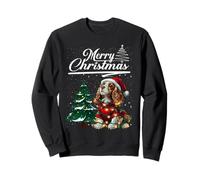 Merry Christmas Cavalier King Charles Spaniel Santa Hat Xmas Sweatshirt