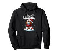 Merry Christmas Cavalier King Charles Spaniel Santa Xmas Sweat à Capuche