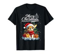 Merry Christmas Chihuahua Santa Hat Dog Lovers Xmas T-Shirt