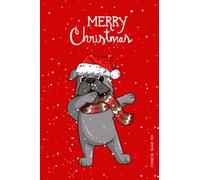 Merry Christmas Chinese Shar Pei Dog Dabbing Notebook, Journal, Notes Christmas, Holiday Notebook: Wide Ruled Logbook, Christmas Notebook
