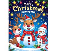 Merry Christmas Coloring Book: 20 Festive Holiday Illustrations for Kids & Adults - 8.5 x 11: Cute & Classic Christmas Scenes | Single-Sided Pages - Easy to Color, Print-Ready